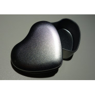 Boîte en aluminium coeur argenté