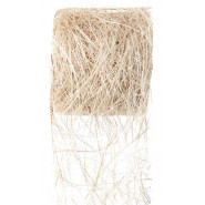 Ruban abaca ivoire 5m