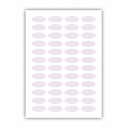 5 planches de 32 étiquettes ovales