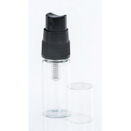 Spray en verre transparent bouchon transparent 10ml