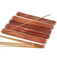 Porte-Encens en Bois de Manguier – Naturel & Authentique - Aromateasy