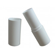 Tube baume à lèvres blanc vide